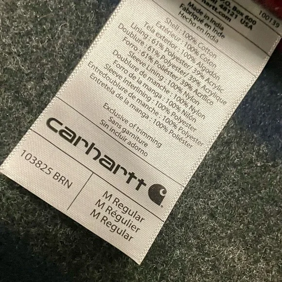 Carhartt Men's Tan and Brown Chore Jacket - Picture 4 of 5